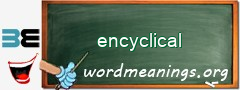 WordMeaning blackboard for encyclical